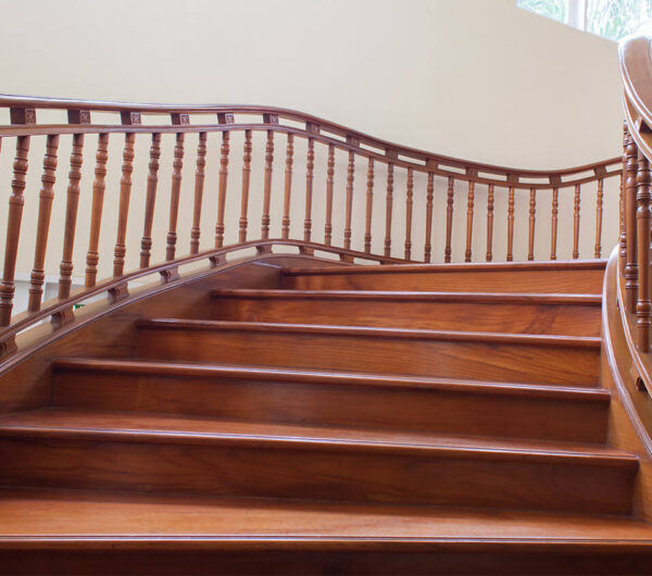 Wooden staircase